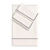 BACCHETTA Duvet Cover Set in White Cotton Sateen