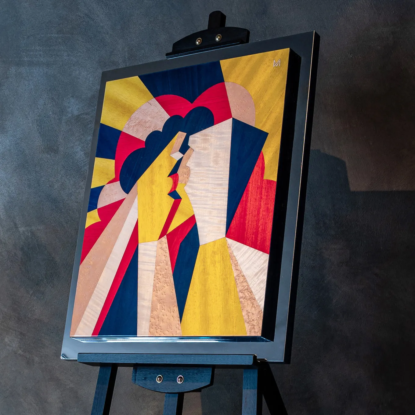 Bacio San Valentino Mirror Wood Panel