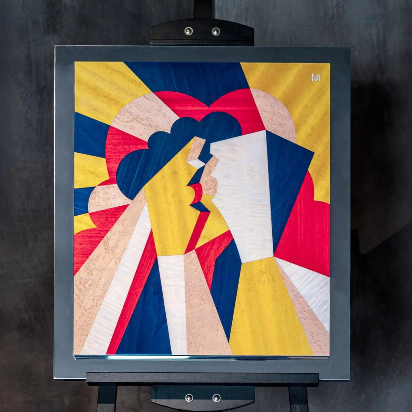 Bacio San Valentino Mirror Wood Panel