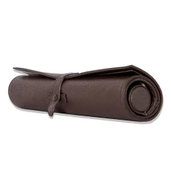 Backgammon Soft Travel 30 Cocoa Brown Leather Board Game