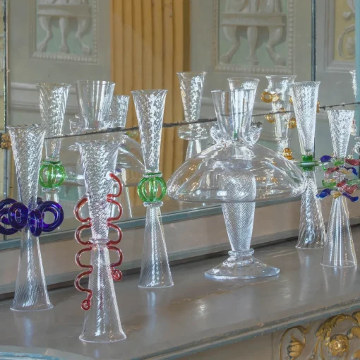 Bagatti Valsecchi Transparent & Blue Glass by Borek Sipek