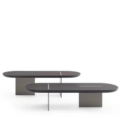 Baguette Low Rounded Oak Coffee Table