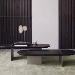 Baguette Low Rounded Oak Coffee Table