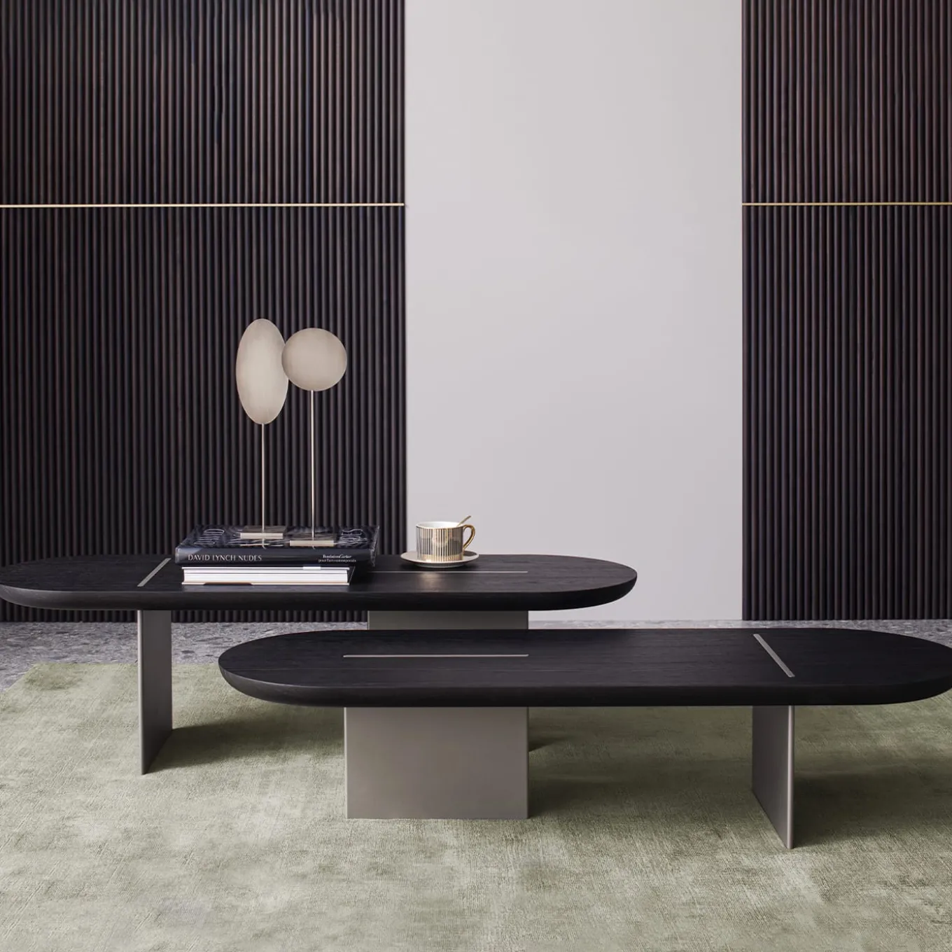 Baguette Low Rounded Oak Coffee Table