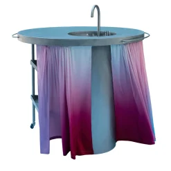 Ballerina Pink Steel Kitchen With Sink