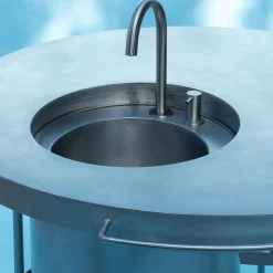 Ballerina Steel Modular Kitchen With Sink And Curtain