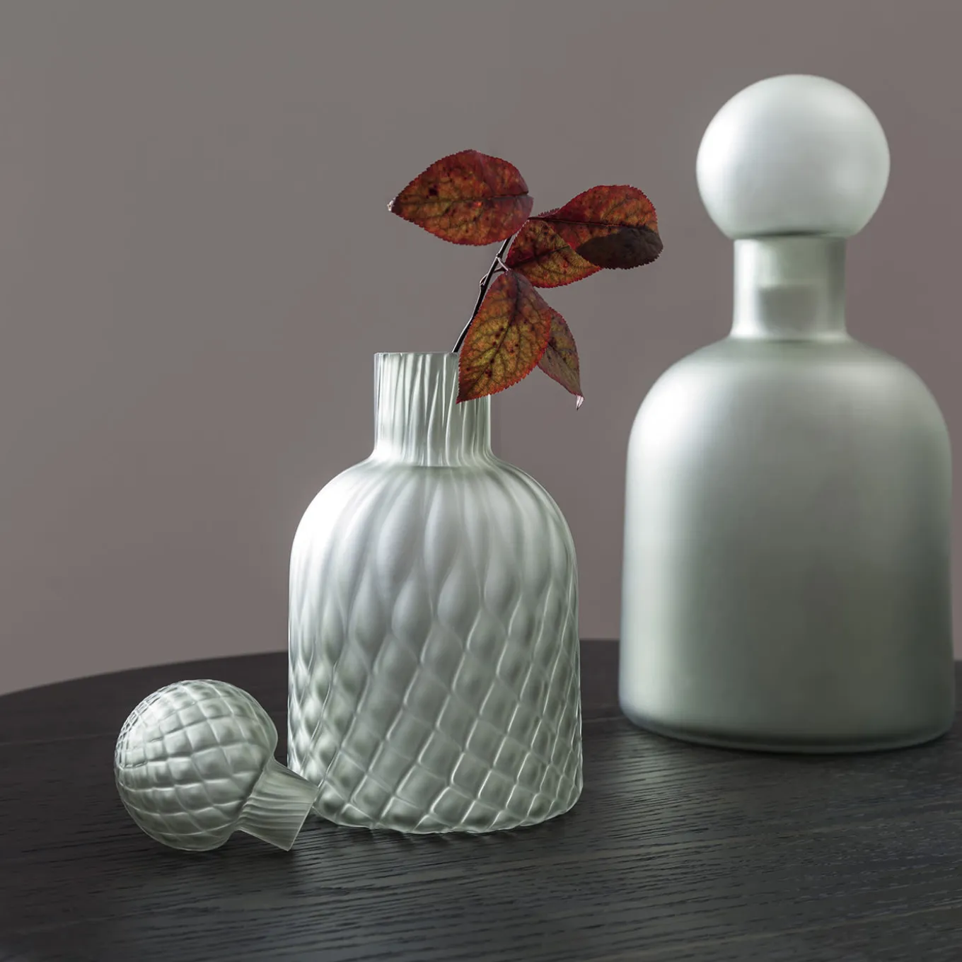 Balloton Acid-Etched Smoky Bottle