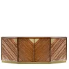 Bamboo & Brass Sideboard