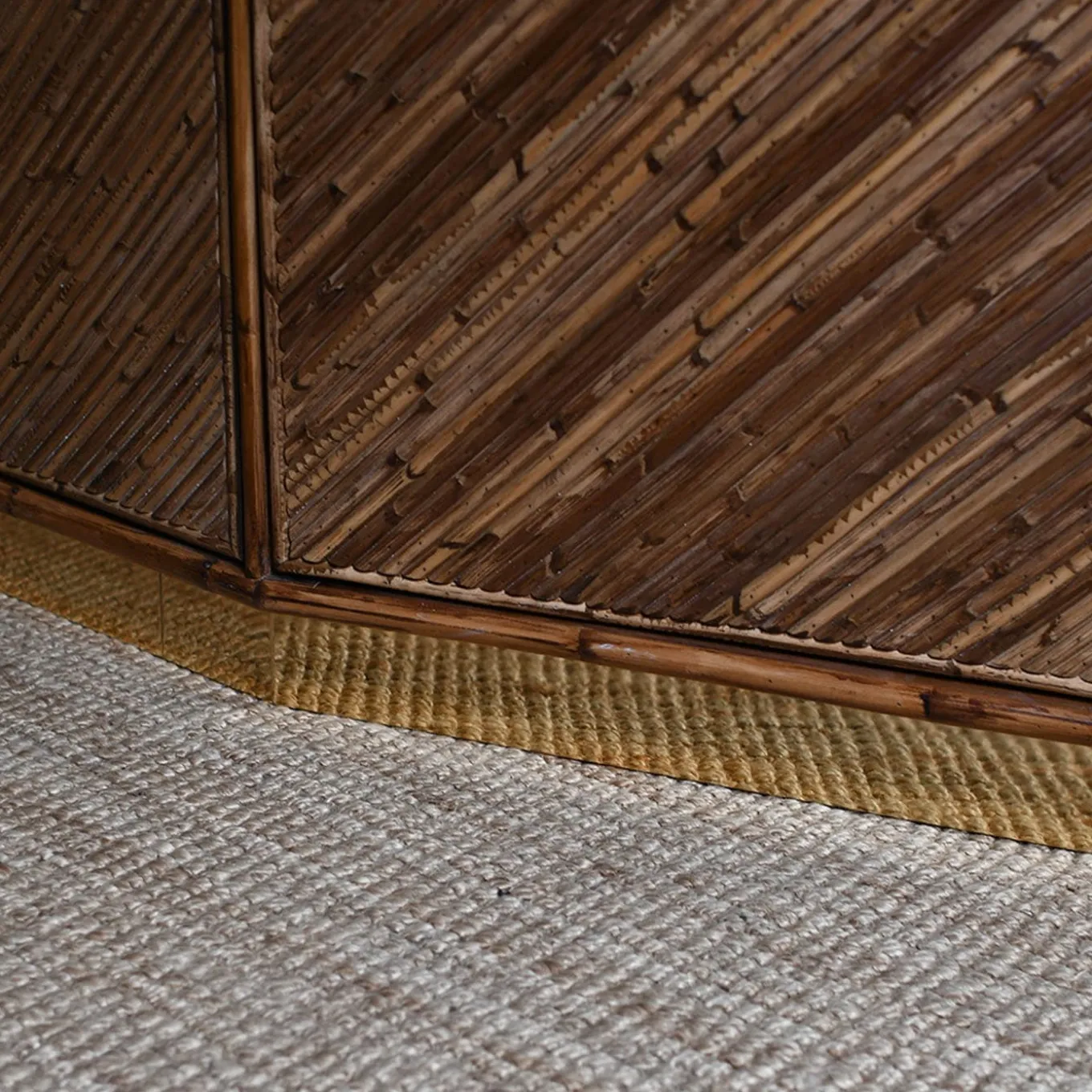 Bamboo & Brass Sideboard