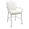 Bamboo Outdoor Chair in Stainless Steel