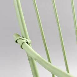 Bamboo Outdoor Chair in Stainless Steel