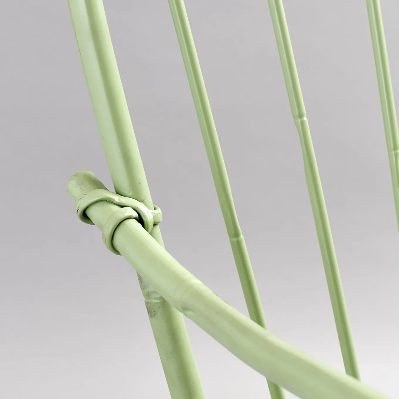 Bamboo Outdoor Chair in Stainless Steel