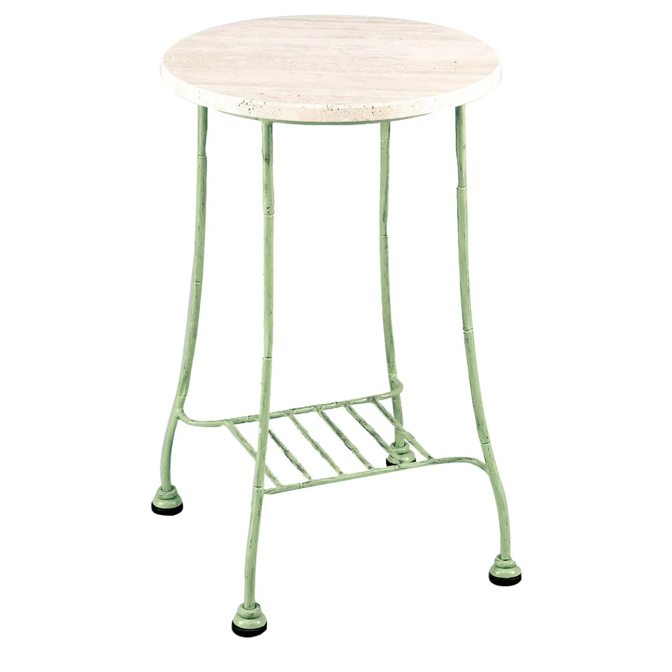 Bamboo Outdoor Green Stainless Steel High Side Table