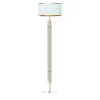 Bamboo Transparent Glass & Brass Floor Lamp