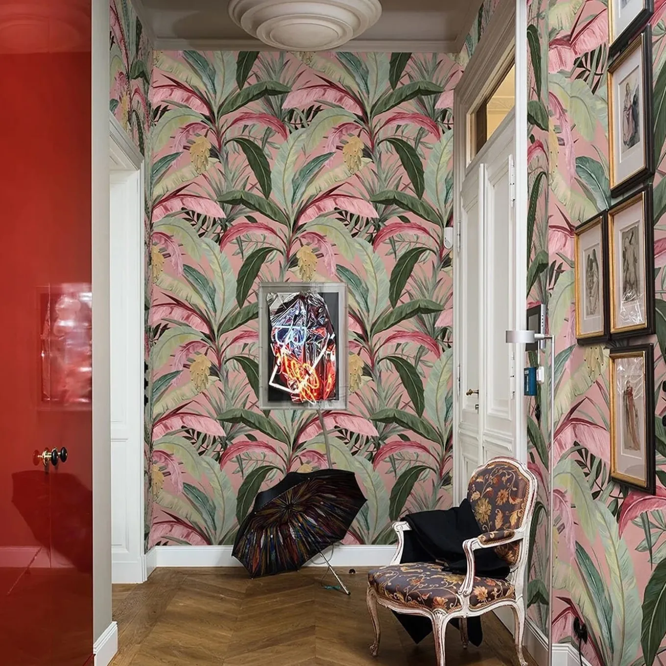 Banana Leaves Jungle Wallpaper