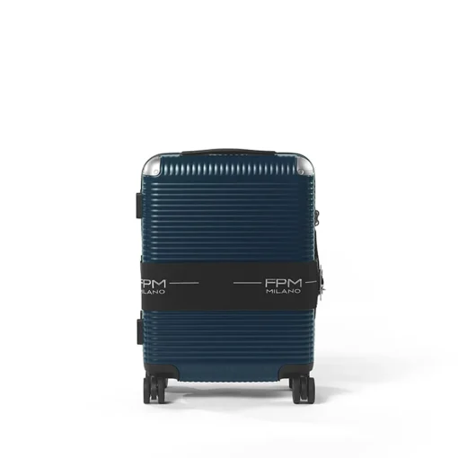 Bank Zip Deluxe Blue Spinner 55 Medium Luggage