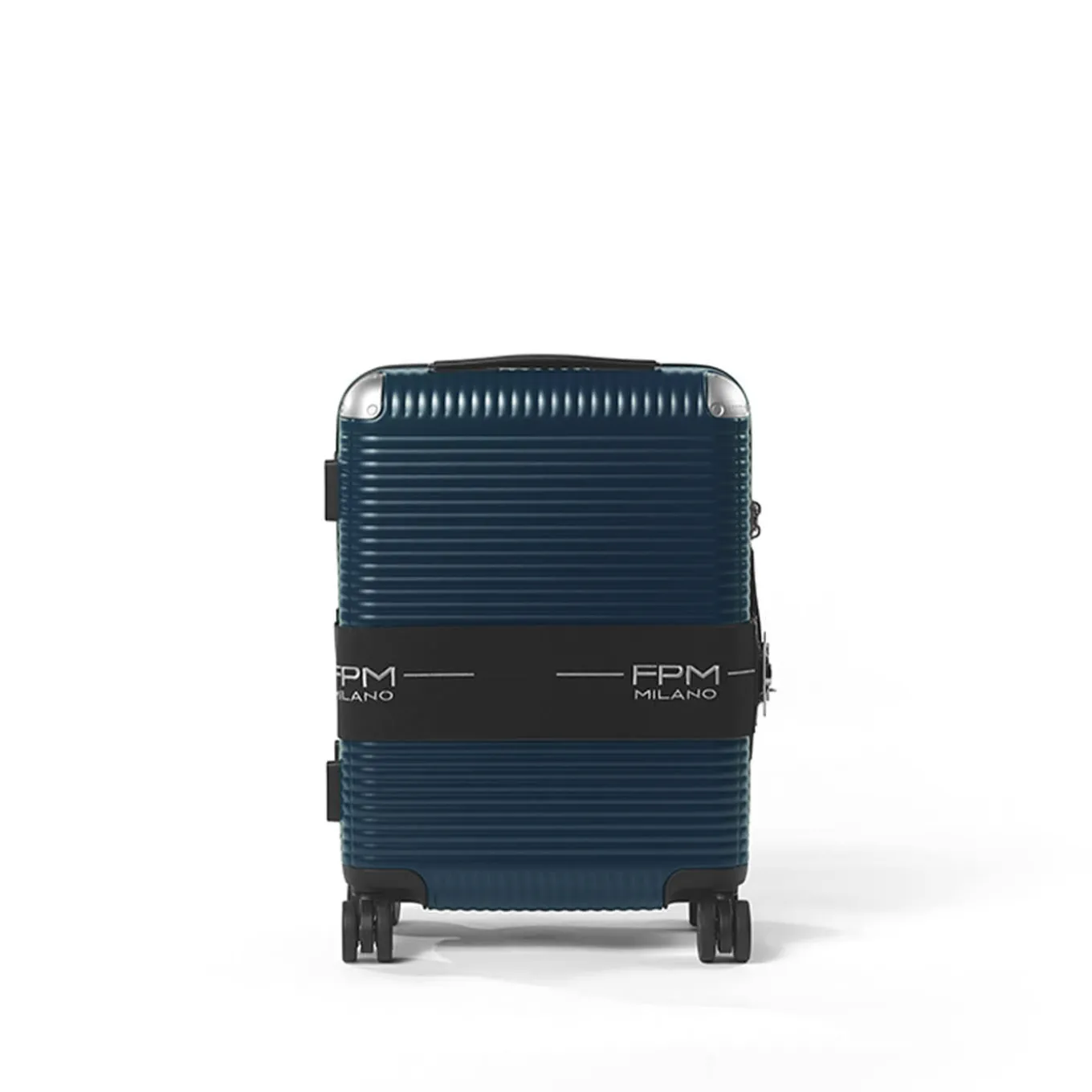 Bank Zip Deluxe Blue Spinner 55 Medium Luggage