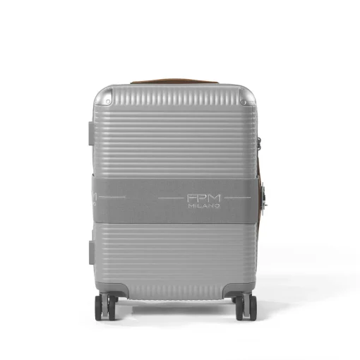 Bank Zip Deluxe Gray Spinner 55 Medium Luggage
