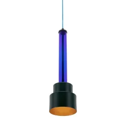 B'Anthology N. 5 Black and Gold Leaf Pendant Lamp