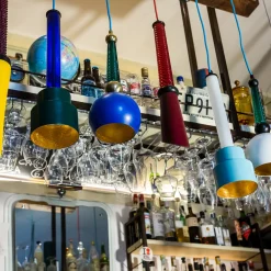 B'Anthology N. 5 Black and Gold Leaf Pendant Lamp