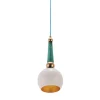 B'Anthology White and Gold Leaf Ceiling Lamp