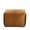 Bao Natural Leather Pouf by Viola Tonucci
