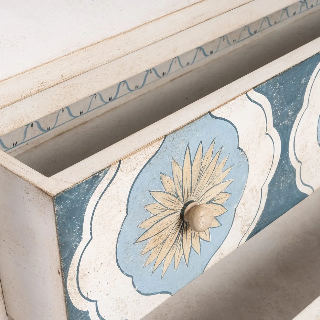 Barberini Deep Sea Blue Chest of Drawers