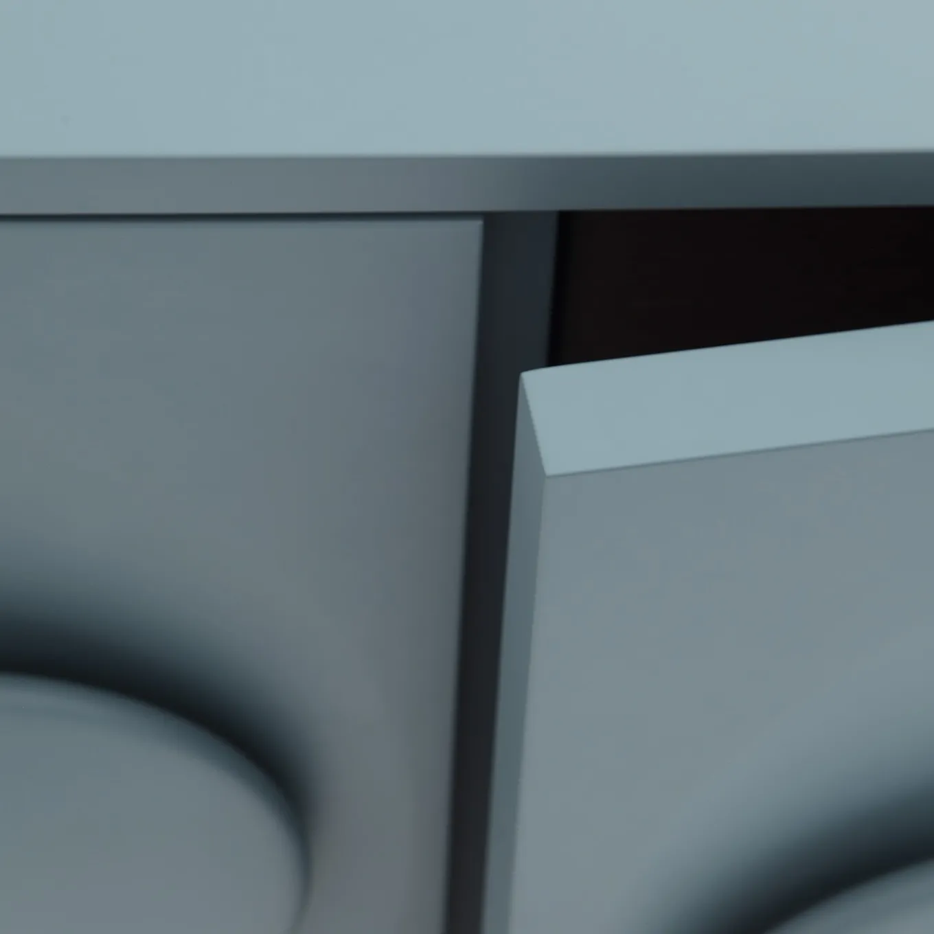 Bardot 2-Door Denim-Blue Sideboard