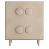 Bardot 4-Door Powder-Pink Cabinet