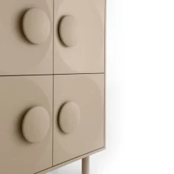 Bardot 4-Door Powder-Pink Cabinet