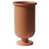 Base Terracotta Ceramic Vase by Aldo Cibic