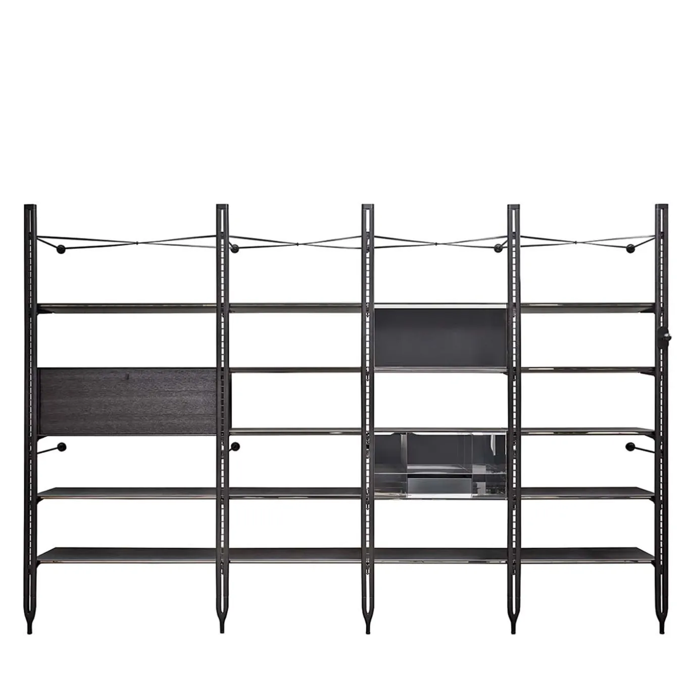 Basilea Black Bookcase by Paolo Cappello