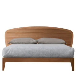 Battlò Bed in Canaletto Walnut Wood & Havana Finish