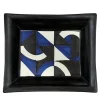 Bauhaus Blue Ceramic Pocket Tray by Benedetto Longobardi