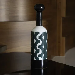 Bauhaus Dark Green Decorative Bottle