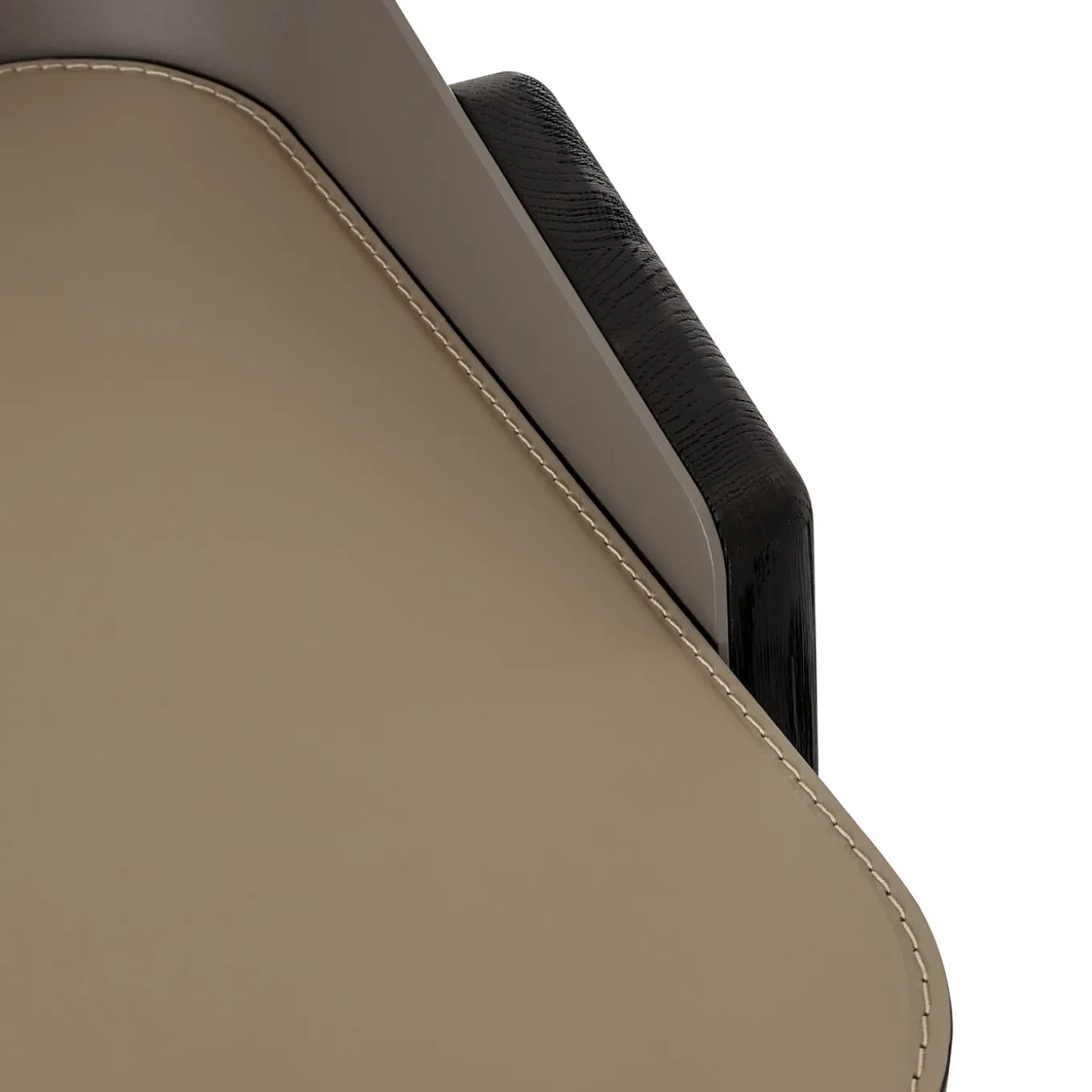 Bavero Beige Champagne Metal & Oak Wood Desk