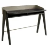 Bavero Breccia Imperiale Marble-Effect & Oak Writing Desk
