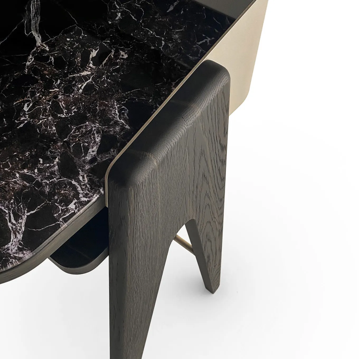 Bavero Breccia Imperiale Marble-Effect & Oak Writing Desk