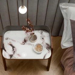 Bavero Trinity White Nightstand