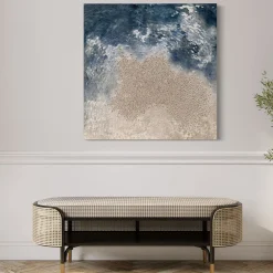 Bay of Tokyo Textured Resin Painting