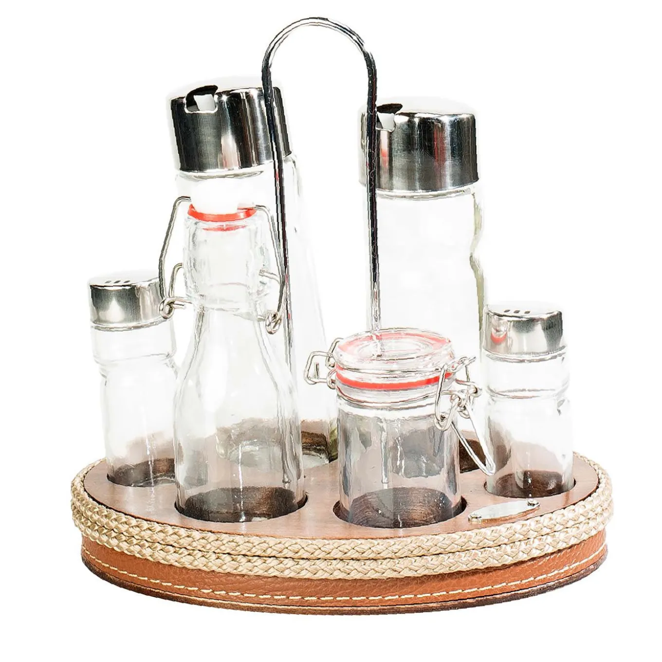 Beige 6-Piece Cruet Set