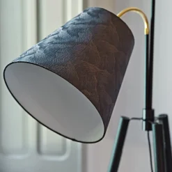 Bell 2-Light Tripodi Moka-Finished Ash Floor Lamp