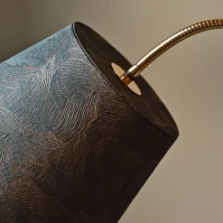 Bell 2-Light Tripodi Moka-Finished Ash Floor Lamp