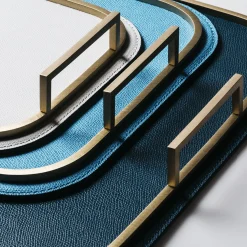 Bellini Large Square Tray in Brass