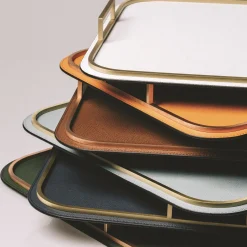 Bellini Small Rectangular Tray in Brass