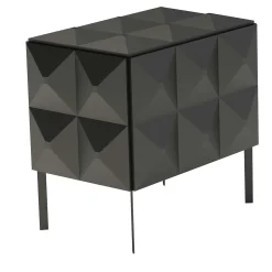 Belmondo Bedside Table Black by Bruno Rainaldi