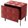 Belmondo Bedside Table Red by Bruno Rainaldi