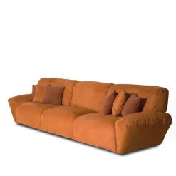 Beluga orange modular sofa