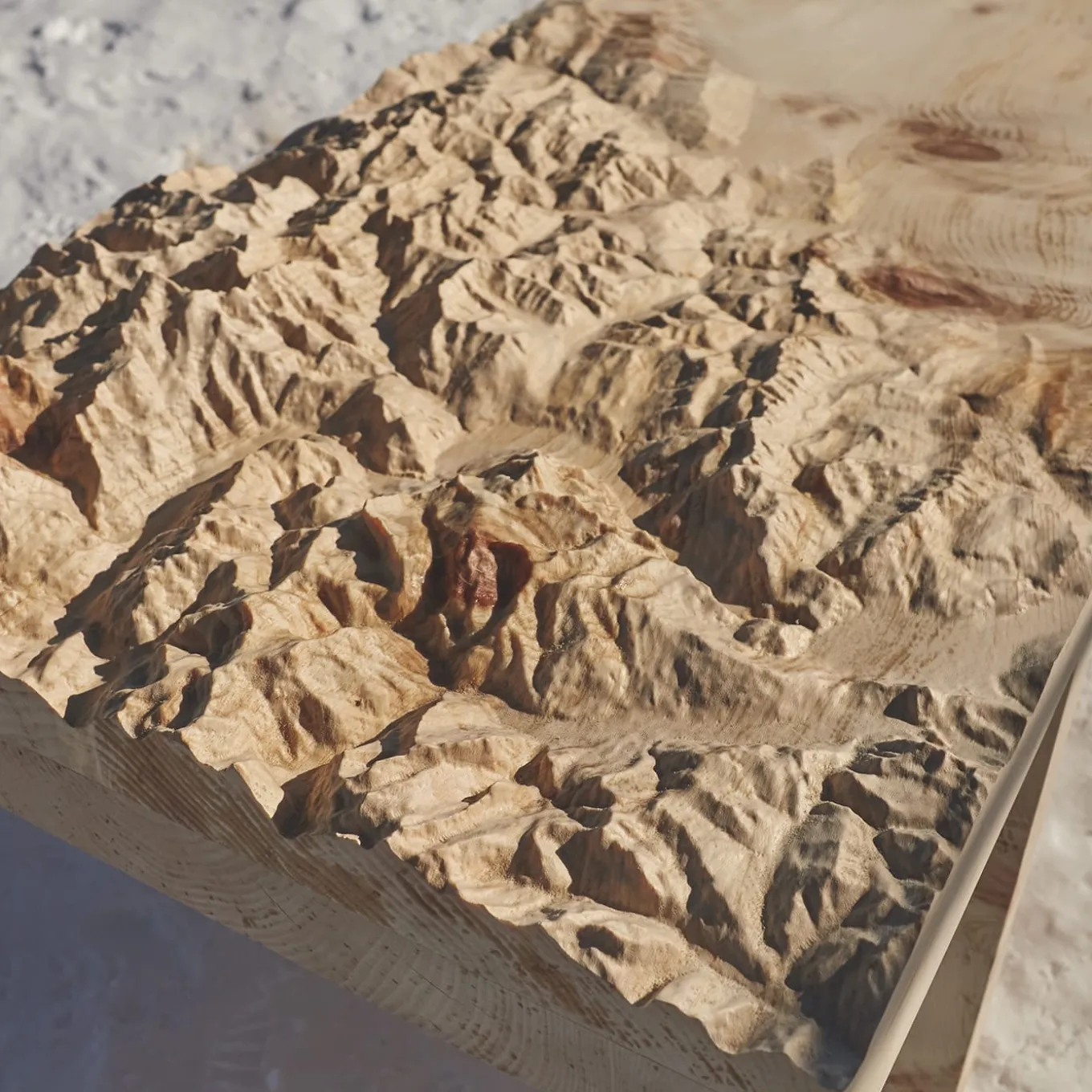 Belvedere Topographic Bench designed by Riccardo Vendrami