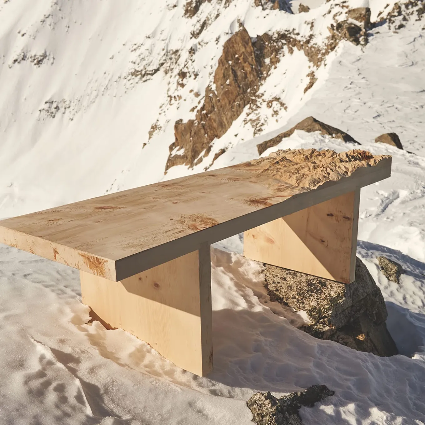 Belvedere Topographic Bench designed by Riccardo Vendrami